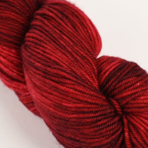 Chelsea Luxe DK Hand-Dyed 100% Superwash Merino Yarn 225 Yards Color Red Carpet - Picture 2 of 4
